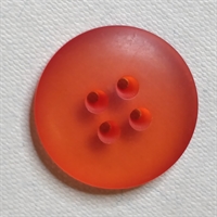 frostst rød plastik knap retro knapper gamle knapper